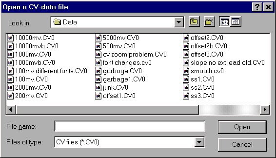 Open file dialog box