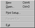 File menu